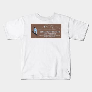 Denali National Park & Preserve sign Kids T-Shirt